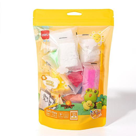 得力YC185超轻黏土袋装 儿童安全无毒粘土 24色幼儿园专用手工彩泥 商品图4