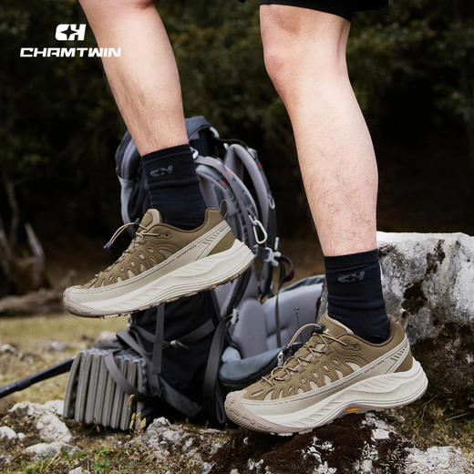 Chamtwin运动鞋男防撞耐磨旅游鞋男款越野缓震防滑户外登山徒步鞋CHX953011 商品图1