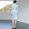 IWY/浅蓝色西装套裙女新款职业装气质显瘦美容院前台接待正装25CS937 商品缩略图4