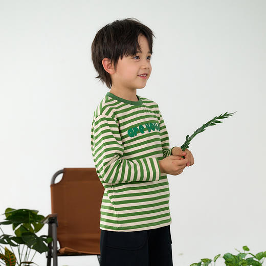 【10A抗菌纯棉】棉花堂全棉呼吸童装长袖T恤-FD61011 商品图6