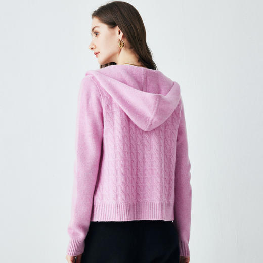 【咕咕同款】PALUOPO/PL连帽拉链女衫ET255022R/约重320g帕罗 商品图4