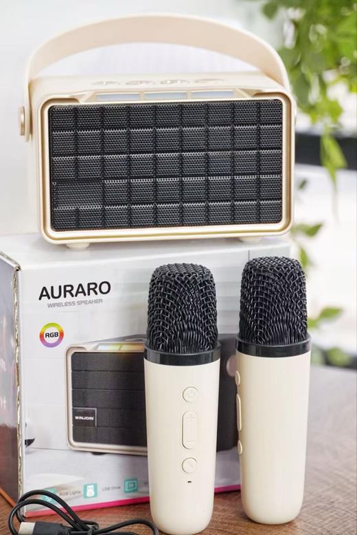 新年在家实现唱K自由，把团圆氛围直接嗨到天花板🎉【AURARO无线蓝牙音箱】小体积大音量🎵轻松实现居家KTV自由 🎤57M大尺寸全频喇叭，如临音乐现场的3D环绕音质 商品图5