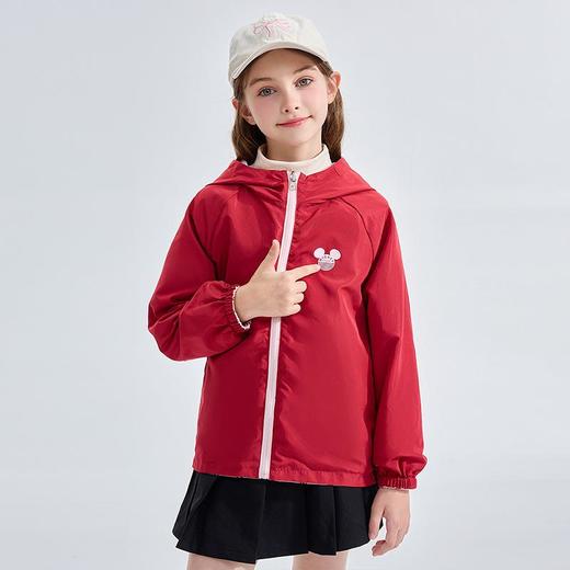 迪士尼童装女童外套2026新款春季双面穿连帽儿童上衣洋气中大童 商品图3
