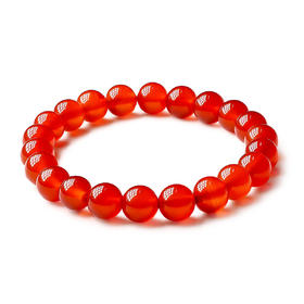 ZP0127 老庙 8MM红玛瑙手链
