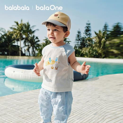 【balaOne】巴拉巴拉童装宝宝无袖背心婴儿上衣2026新款夏装时尚 商品图2
