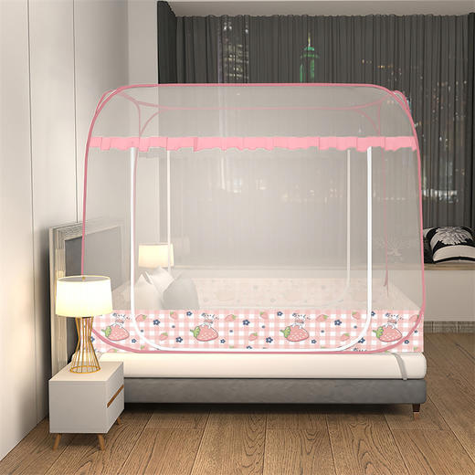 【品牌直发】加倍生活 免安装方顶印花防蚊大顶蚊帐 20色可选 商品图3