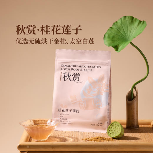 江南四雅藕粉速溶小袋装方便早餐420g/袋/12包 商品图3