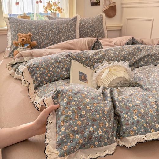 【YW】无忧购2026新款小清新云朵棉四件套A类仿棉云感纱花边小布袋（截单后3-5天开始发货) 商品图6