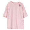 牧衣游原创20支手工刺绣棉质T恤宽松圆领纯色简约百搭短袖 迎春乐 商品缩略图4