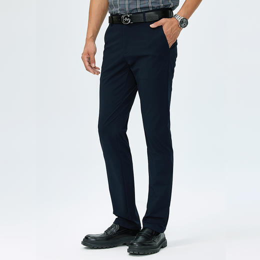 德鲨2026春季新款弹力休闲裤男青年直筒百搭裤子男装长裤 商品图3