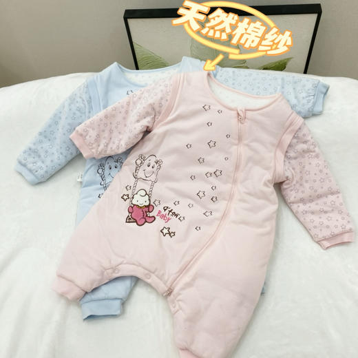 棉果果秋冬款男童女童内衣睡袋，三季可穿，袖子可拆卸M405570217649 商品图11