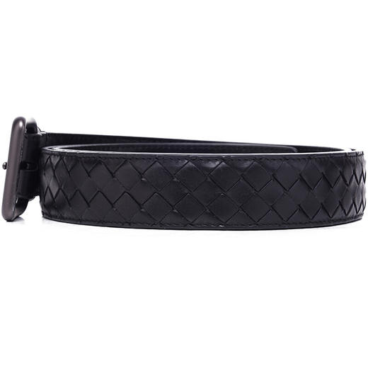271932V4650100095 BOTTEGA VENETA 【编织针扣】男士经典牛皮革商务休闲3.5CM宽腰带皮带【95】 商品图4