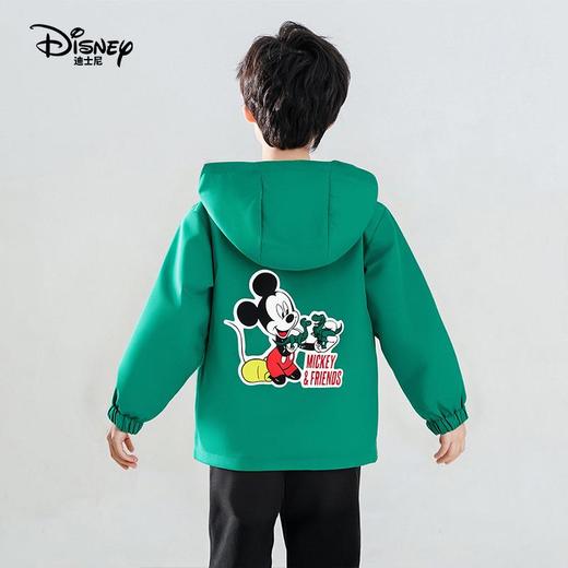 迪士尼男童外套2026春装新品儿童卡通印花双面穿宽松夹克上衣 商品图2