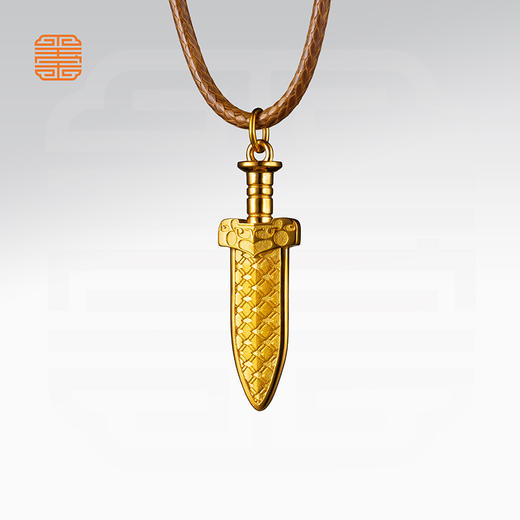 玺匠金铺《越王剑》足金9999 黄金吊坠项链生日礼物 商品图3