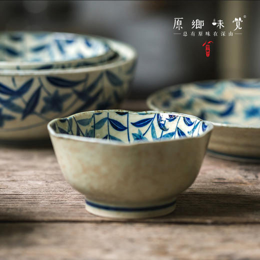 【系列满39元包邮】古伊烧黄泥桔梗日式粗瓷大汤碗/海碗/钵碗/深盘/饭碗/盘子（基地直发-中通快递）| 多种规格，日本进口【合作生产，公平贸易】 商品图0