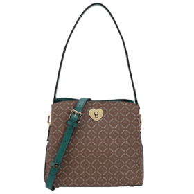 6927028196628 沙驰satchi 时尚出游单肩包经典老花斜挎包休闲水桶包【节日礼物】送爱人