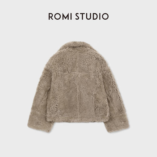 ROMI STUDIO细腻磨砂质感皮毛一体两穿蓬松毛绒面皮草 RWCWWG5132 商品图2