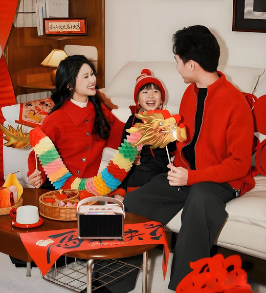 新年在家实现唱K自由，把团圆氛围直接嗨到天花板🎉【AURARO无线蓝牙音箱】小体积大音量🎵轻松实现居家KTV自由 🎤57M大尺寸全频喇叭，如临音乐现场的3D环绕音质 商品图0