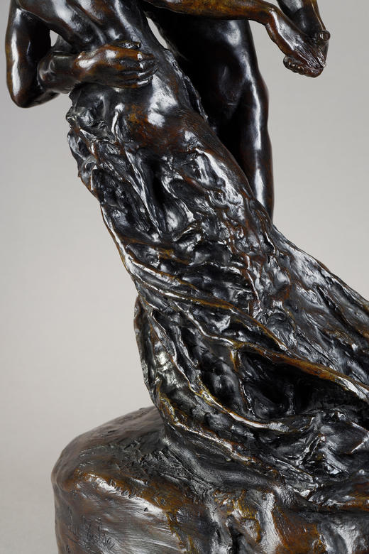 独角鹿西洋古董19世纪法国雕塑家卡米耶·克洛岱尔限量青铜雕塑作品《华尔兹》 商品图10