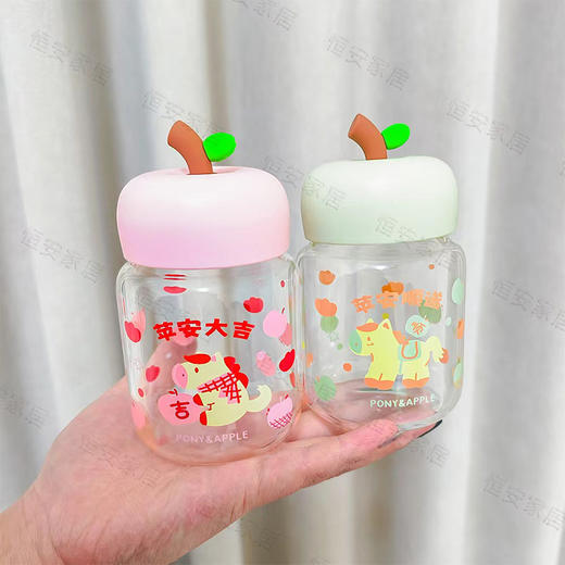 积分兑-300ml好运苹果胖胖杯玻璃杯-纪念日百货门店同款169495192 商品图0