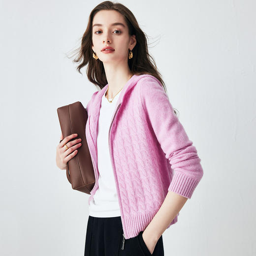 【咕咕同款】PALUOPO/PL连帽拉链女衫ET255022R/约重320g帕罗 商品图2