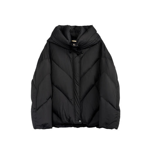 NANSONGSILK/NS宽松连帽鹅绒空气感保暖防寒鹅绒服547101南宋 商品图10