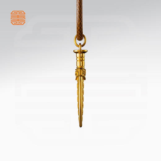 玺匠金铺《越王剑》足金9999 黄金吊坠项链生日礼物 商品图4