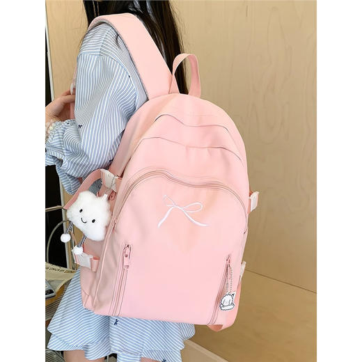 书包初中女生2026新款高中生简约风女肩包大容量双肩包背包高颜值 商品图3