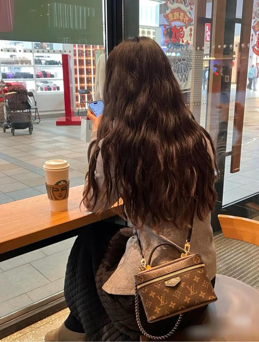 LV vanity 新款 窄版 拼色老花 化妆包 商品图2