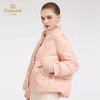 【鹅绒】乔万尼新品中式提花小毛领宽松短款鹅绒羽绒服ED4T857102 商品缩略图1