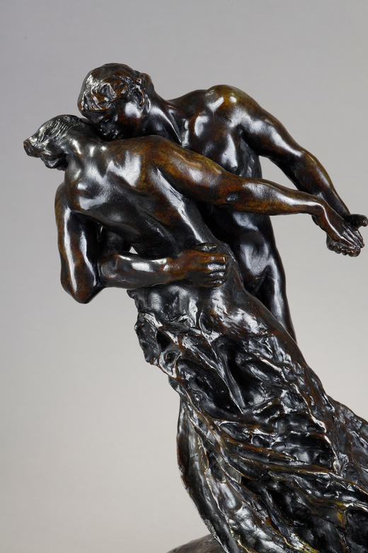 独角鹿西洋古董19世纪法国雕塑家卡米耶·克洛岱尔限量青铜雕塑作品《华尔兹》 商品图4