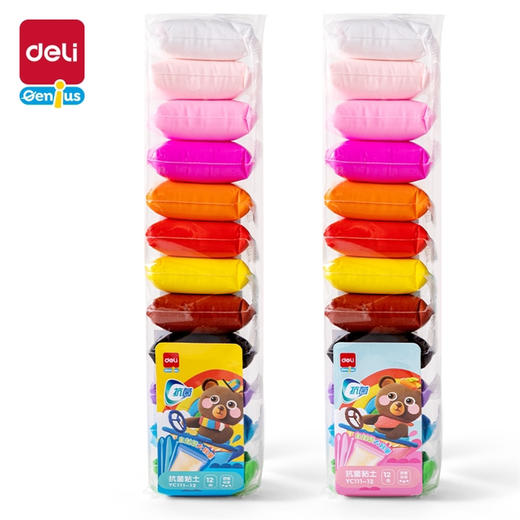 得力YC111-12抗菌粘土/12色 商品图0