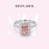 ShiningHouse[培育]  粉钻系列 18k金钻石戒指 粉钻雷迪恩形2克拉钻人工真钻人造钻石K金戒指时尚钻石女戒悦己送礼臻选【此商品不支持7天无理由退货退款】预计3日发货 商品缩略图0
