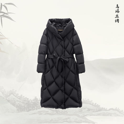 NANSONGSILK/NS鹅绒服时尚保暖冬季长款鹅绒服547084南宋 商品图6