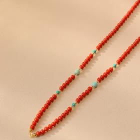 2026鸿运珠宝！【18k南红绿松万能链】