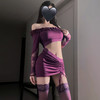 【情趣玩具】制服诱惑专区御姐调情拼接露腰连衣裙性感纯欲包臀裙睡衣！ 商品缩略图4