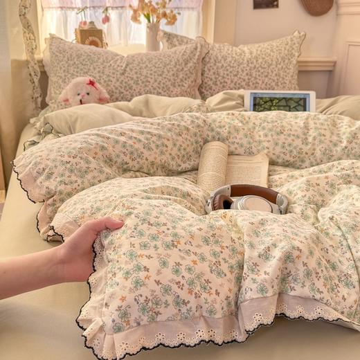 【YW】无忧购2026新款小清新云朵棉四件套A类仿棉云感纱花边小布袋（截单后3-5天开始发货) 商品图7