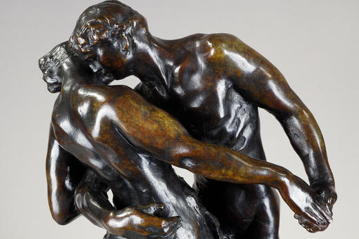 独角鹿西洋古董19世纪法国雕塑家卡米耶·克洛岱尔限量青铜雕塑作品《华尔兹》 商品图8