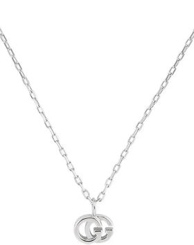 8102499370 古驰GUCCI GUCCI古驰 双G白金项链【链长37-42cm 约3g】