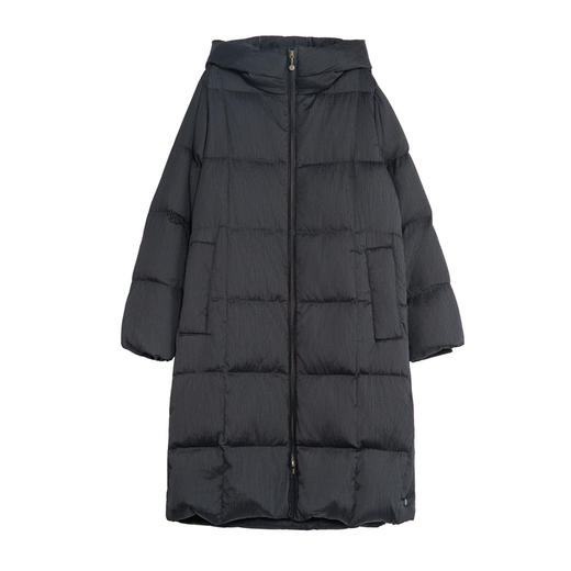 谜底中长款羽绒服女2025秋冬款时尚连帽宽松鸭绒面包服257MY8808 商品图4