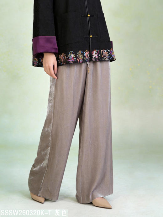 SSSW260320K丝绒裤子 商品图1