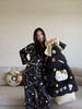 宋雨琦同款！官网599 野兽×HelloKitty联名春款小香风天丝棉家居服套装 经典黑底配菱格奶白珍珠项链KT印花 慵懒显贵 商品缩略图7