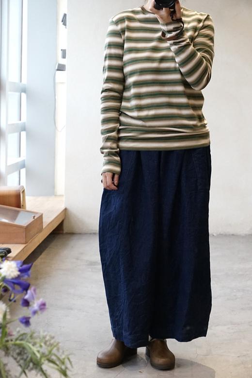 Auralee条纹圆领上衣 商品图1