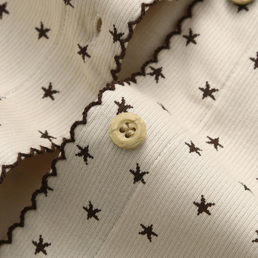 （合作款）芬腾【带胸垫】新款女士春秋季长袖甜美波点家居服套装yc0209019 商品图3