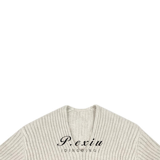 A002潘依绣丁丁宠粉秋冬慵懒风纯色开衩宽松气质百搭长袖外套K39615 商品图2