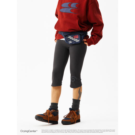 CryingCenter 紧身高弹亲肤跑步训练运动七分瑜伽裤 哭喊中心 商品图0