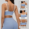 YOGACODE【火树银花系列】裸感运动文胸带胸垫双肩带撞色包边美背瑜伽内衣DWC516148 商品缩略图1