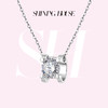 ShiningHouse[培育] 18k金钻石项链 圆钻形人工真钻人造钻石K金项链可调节简约牛头款钻石项链悦己送礼臻选【此商品不支持7天无理由退货退款】预计3日发货 商品缩略图0