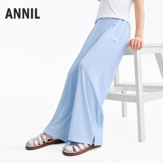 女童全腰针织单裤夏季新款安奈儿童装EG626581 商品图1