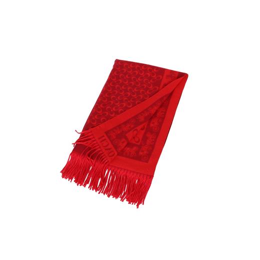 正红老花围巾，甄选柔软亲肤的羊毛混纺面料 商品图3